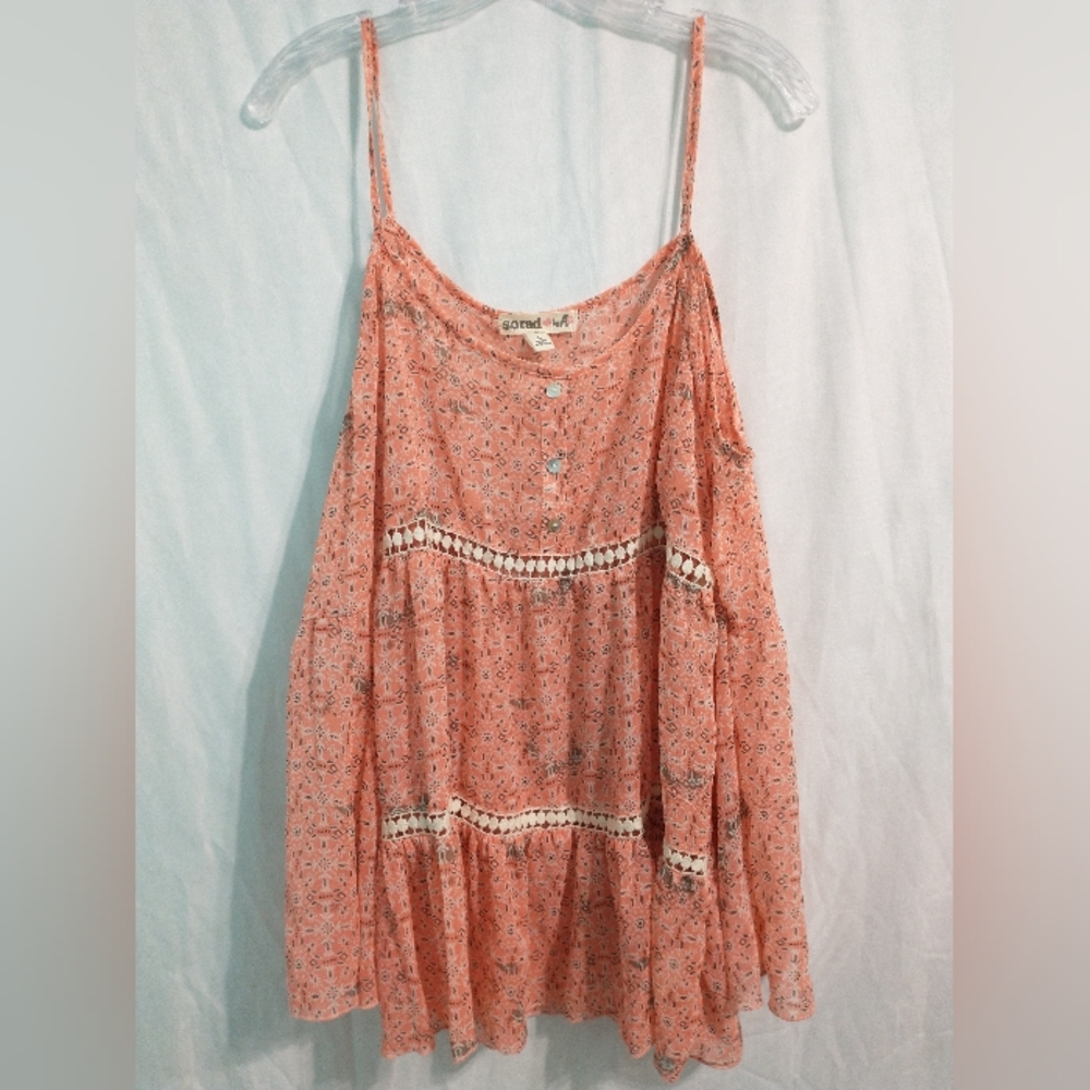 So R.A.D. Cold Shoulder Blouse - Picture 3 of 4